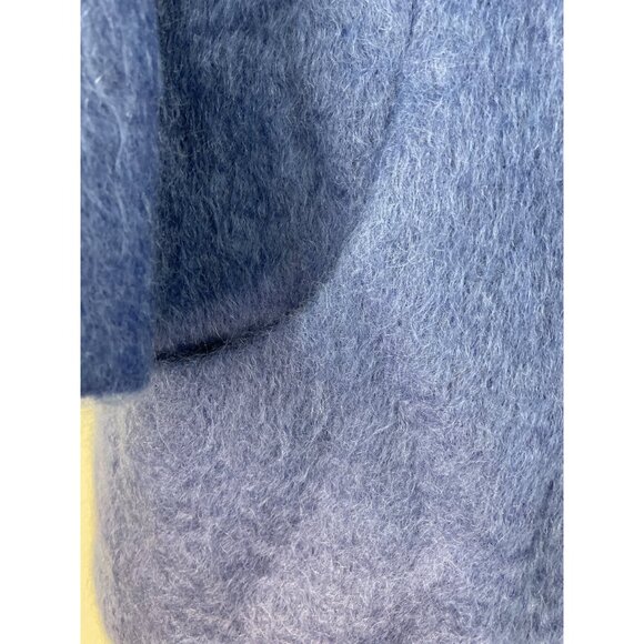 Vintage Sandison Womens Blue Double-Breasted Coat With Buttons - Picture 6 of 8